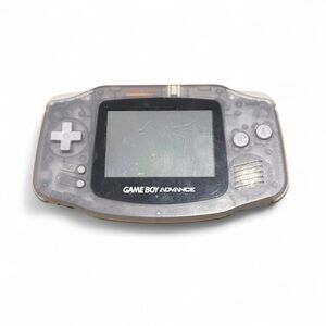 Glacier Game Boy Advance AGB-001 Clear Gray Handheld Console